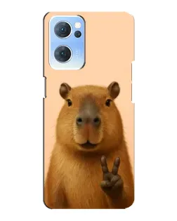 Чехол для OPPO Reno7 5G с картинкой «Капибара виктория» Чехол для OPPO Reno7 5G с картинкой «Капибара виктория»