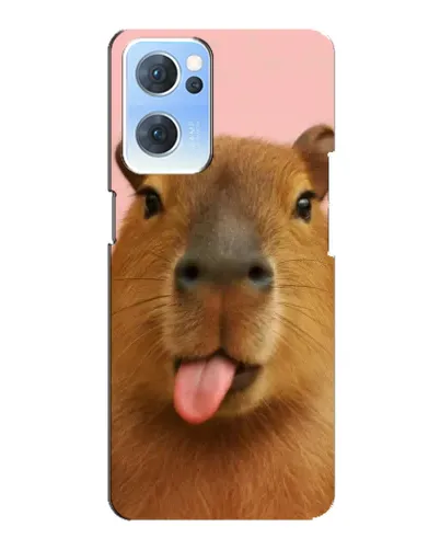 Чехол для OPPO Reno7 5G с картинкой «Капибара с языком» Чехол для OPPO Reno7 5G с картинкой «Капибара с языком»