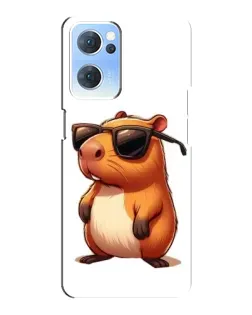 Чехол для OPPO Reno7 5G с картинкой «Капибара в очках» Чехол для OPPO Reno7 5G с картинкой «Капибара в очках»