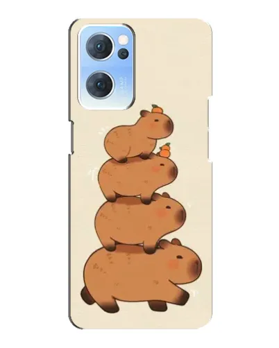Чехол для OPPO Reno7 5G с картинкой «Башня из капибар» Чехол для OPPO Reno7 5G с картинкой «Башня из капибар»