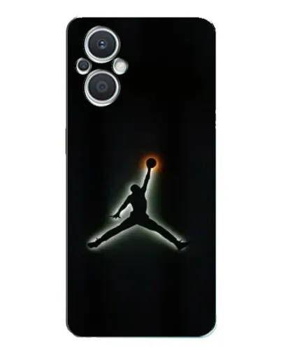 Чехол для OPPO Reno7 Lite (5G) с картинкой «Jordan Gradient Logo»