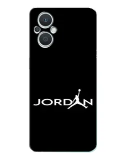 Чехол для OPPO Reno7 Lite (5G) с картинкой «Jordan White Logo»