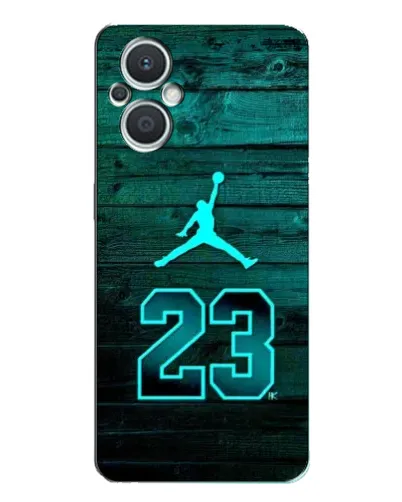 Чехол для OPPO Reno7 Lite (5G) с картинкой «Jordan Cyan 23»