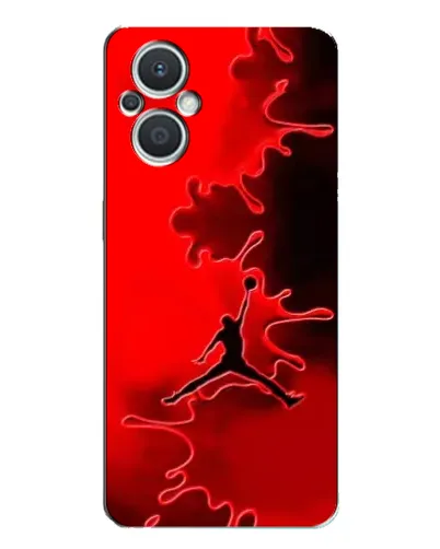 Чехол для OPPO Reno7 Lite (5G) с картинкой «Jordan Red Smoke»