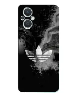 Чехол для OPPO Reno7 Lite (5G) с картинкой «Абстрактный дым Adidas»