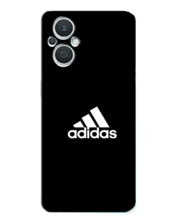 Чехол для OPPO Reno7 Lite (5G) с картинкой «Черная классика Adidas»