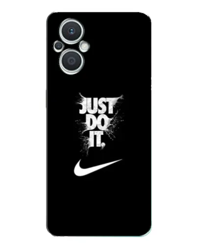 Чехол для OPPO Reno7 Lite (5G) с картинкой «Текстовый принт Nike»