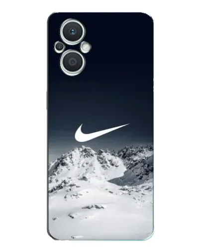Чехол для OPPO Reno7 Lite (5G) с картинкой «Nike — зимние горы»