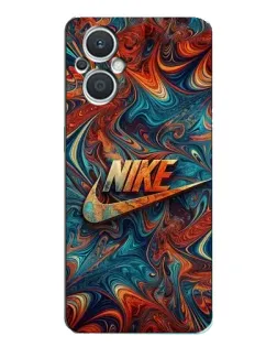 Чехол для OPPO Reno7 Lite (5G) с картинкой «Nike в абстракции»