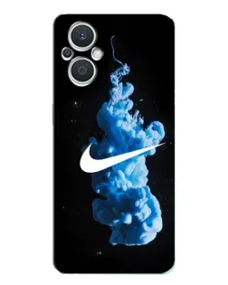 Чехол для OPPO Reno7 Lite (5G) с картинкой «Nike и синий дым»