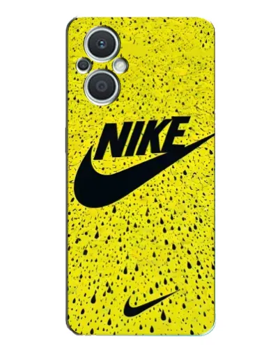 Чехол для OPPO Reno7 Lite (5G) с картинкой «Желтый текстурный Nike»