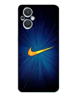 Чохол для OPPO Reno7 Lite (5G) з картинкою «Синій пульс Nike»