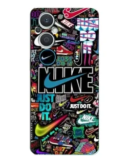 Чохол для OPPO Reno7 Lite (5G) з картинкою «Яскравий колаж Nike»