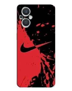 Чохол для OPPO Reno7 Lite (5G) з картинкою «Червоні бризки Nike»