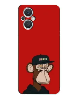 Чехол для OPPO Reno7 Lite (5G) с картинкой «Bored Ape — красный фон» Чехол для OPPO Reno7 Lite (5G) с картинкой «Bored Ape — красный фон»