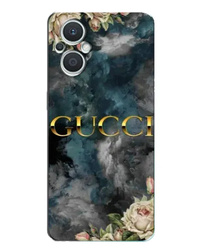Чехол для OPPO Reno7 Lite (5G) с картинкой «Абстрактные цветы Gucci»