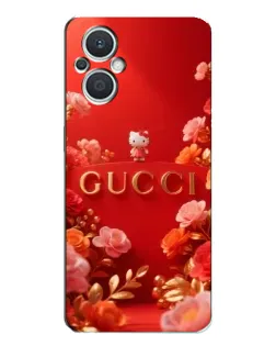 Чехол для OPPO Reno7 Lite (5G) с картинкой «Gucci — золотой сад»