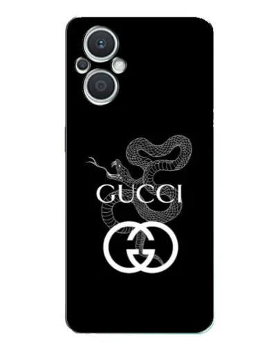 Чехол для OPPO Reno7 Lite (5G) с картинкой «Gucci — серебряная змея»