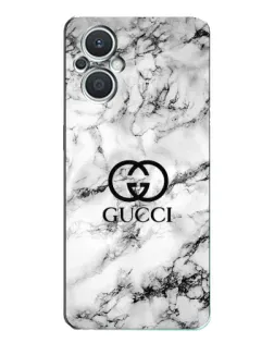 Чехол для OPPO Reno7 Lite (5G) с картинкой «Gucci — мраморный шик»