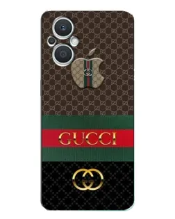 Чехол для OPPO Reno7 Lite (5G) с картинкой «Gucci — брендированный десерт»