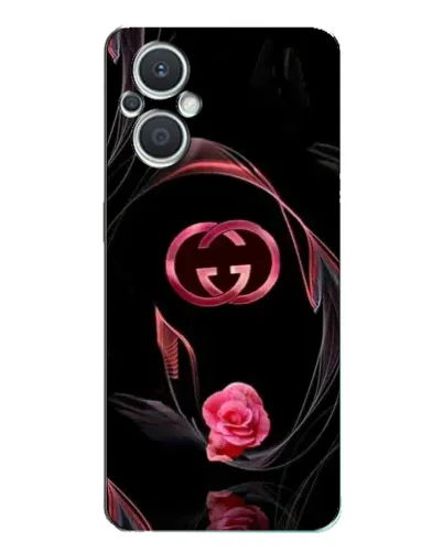 Чехол для OPPO Reno7 Lite (5G) с картинкой «Gucci — неоновая роза»