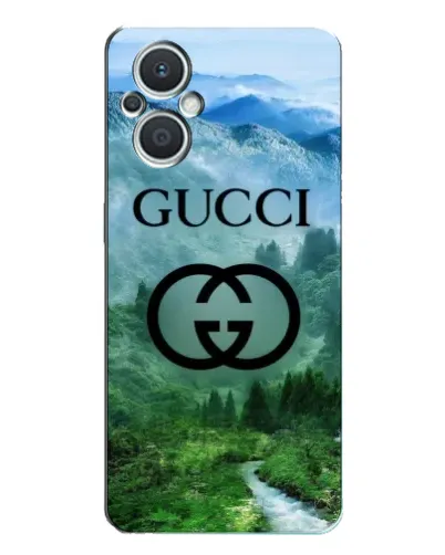 Чехол для OPPO Reno7 Lite (5G) с картинкой «Gucci — горный пейзаж»