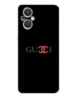 Чехол для OPPO Reno7 Lite (5G) с картинкой «Gucci — красный градиент»