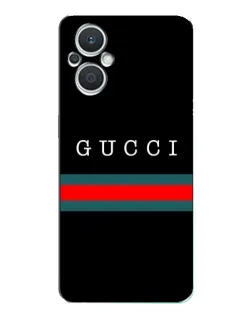 Чехол для OPPO Reno7 Lite (5G) с картинкой «Gucci — красный пояс»