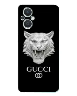 Чохол для OPPO Reno7 Lite (5G) з картинкою «Gucci — срібний лев»