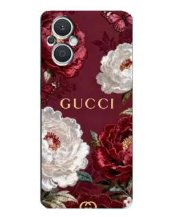 Чохол для OPPO Reno7 Lite (5G) з картинкою «Gucci — бордові троянди»