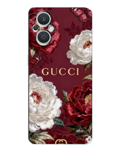 Чохол для OPPO Reno7 Lite (5G) з картинкою «Gucci — бордові троянди» Чохол для OPPO Reno7 Lite (5G) з картинкою «Gucci — бордові троянди»