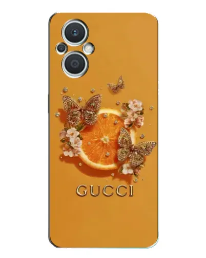 Чохол для OPPO Reno7 Lite (5G) з картинкою «Gucci — золоті метелики» Чохол для OPPO Reno7 Lite (5G) з картинкою «Gucci — золоті метелики»