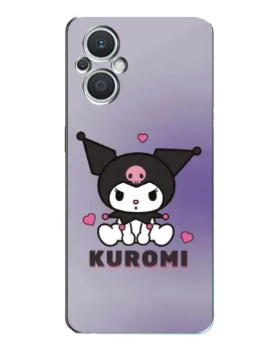 Чехол для OPPO Reno7 Lite (5G) с картинкой «Kuromi — фиолетовый арт»