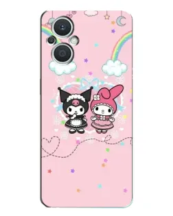 Чехол для OPPO Reno7 Lite (5G) с картинкой «My Melody и Kuromi» Чехол для OPPO Reno7 Lite (5G) с картинкой «My Melody и Kuromi»
