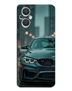 Чехол для OPPO Reno7 Lite (5G) с картинкой «BMW в огнях города»