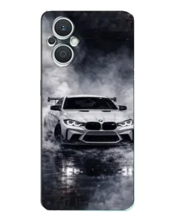 Чехол для OPPO Reno7 Lite (5G) с картинкой «BMW сквозь туман»