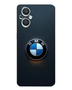 Чехол для OPPO Reno7 Lite (5G) с картинкой «Логотип BMW — минимализм»