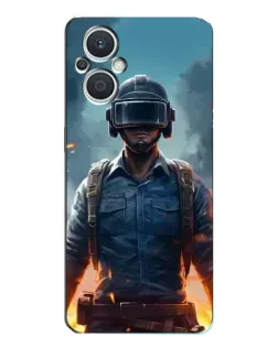 Чехол для OPPO Reno7 Lite (5G) с картинкой «PUBG — реалистичный герой»