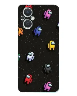 Чехол для OPPO Reno7 Lite (5G) с картинкой «Космический паттерн Among Us» Чехол для OPPO Reno7 Lite (5G) с картинкой «Космический паттерн Among Us»