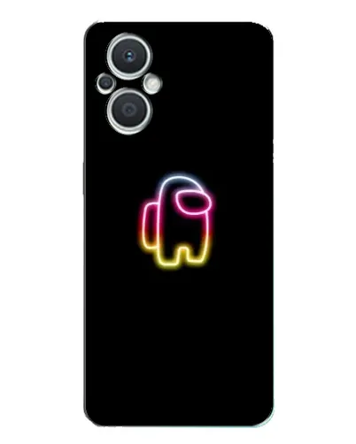 Чехол для OPPO Reno7 Lite (5G) с картинкой «Among Us градиент»