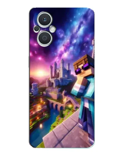 Чехол для OPPO Reno7 Lite (5G) с картинкой «Стив и космос»