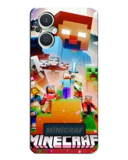Чехол для OPPO Reno7 Lite (5G) с картинкой «Minecraft герои игры» Чехол для OPPO Reno7 Lite (5G) с картинкой «Minecraft герои игры»