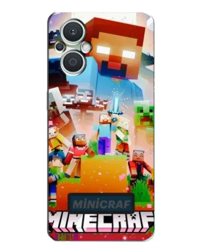 Чехол для OPPO Reno7 Lite (5G) с картинкой «Minecraft герои игры»