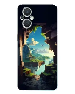 Чехол для OPPO Reno7 Lite (5G) с картинкой «Вид из пещеры»