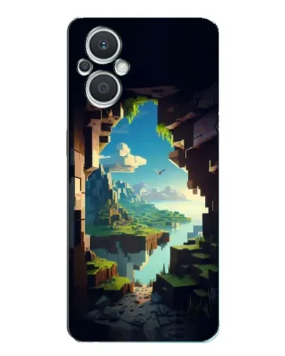 Чехол для OPPO Reno7 Lite (5G) с картинкой «Вид из пещеры»