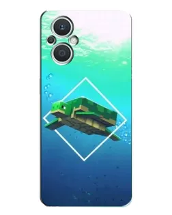 Чохол для OPPO Reno7 Lite (5G) з картинкою «Черепаха Minecraft» Чохол для OPPO Reno7 Lite (5G) з картинкою «Черепаха Minecraft»