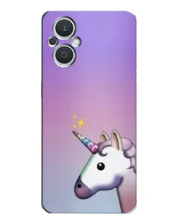 Чехол для OPPO Reno7 Lite (5G) с картинкой «Единорог градиент» Чехол для OPPO Reno7 Lite (5G) с картинкой «Единорог градиент»