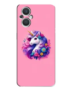 Чехол для OPPO Reno7 Lite (5G) с картинкой «Сказочный единорог»
