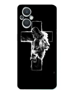 Чохол для OPPO Reno7 Lite (5G) з картинкою «Сяючий хрест Jesus»