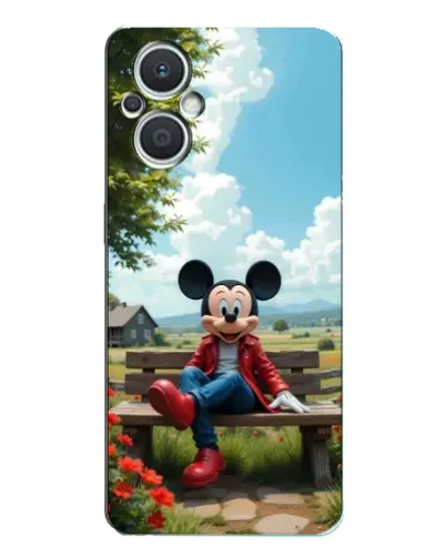 Чехол для OPPO Reno7 Lite (5G) с картинкой «Микки на скамейке» Чехол для OPPO Reno7 Lite (5G) с картинкой «Микки на скамейке»